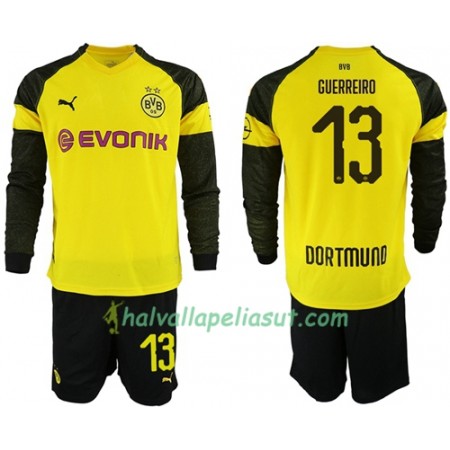 Jalkapallo Pelipaidat Borussia Dortmund Guerreiro 13 Lasten Kotipaita 2018-2019 Pitkähihainen